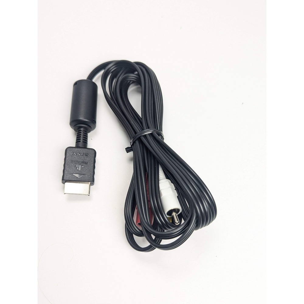 Official Sony PlayStation PS1 PS2 PS3 AV Composite RCA Audio Video Cable OEM